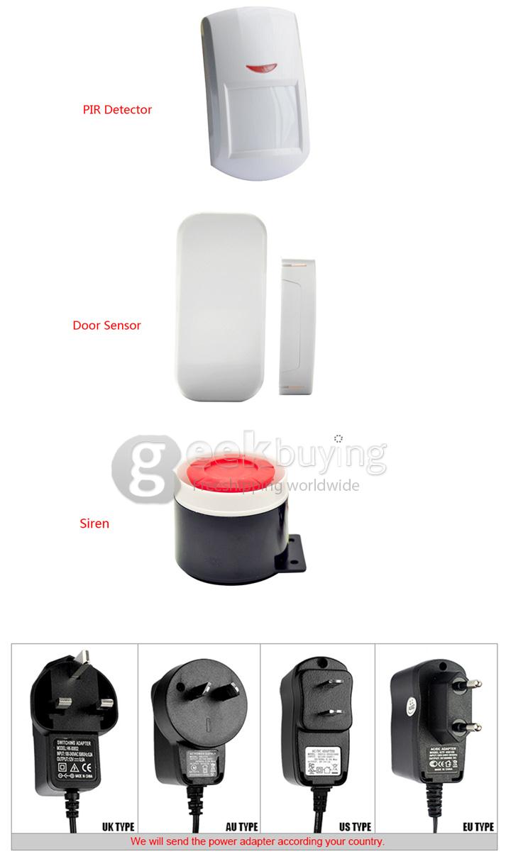 YA-701-GSMPSTN-3 App Controlled Wireless&Wired GSM PSTN Home Alarm Security System Auto Dialer