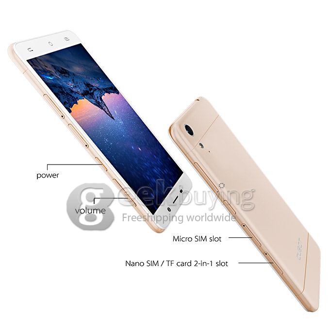[HK Stock] CUBOT X9 MTK6592M Octa Core 1.4GHz Smartphone Android 4.4 2GB 16GB 5.0 Inch IPS HD Screen Dual Cameras Dual SIM - Gold