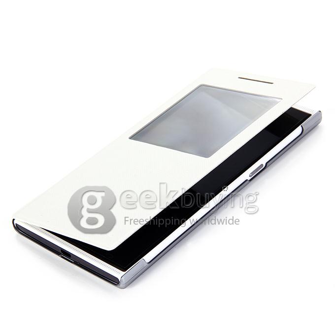 Original View Style Flip Cover Protective Case for ULEFONE BE ONE Smartphone - White