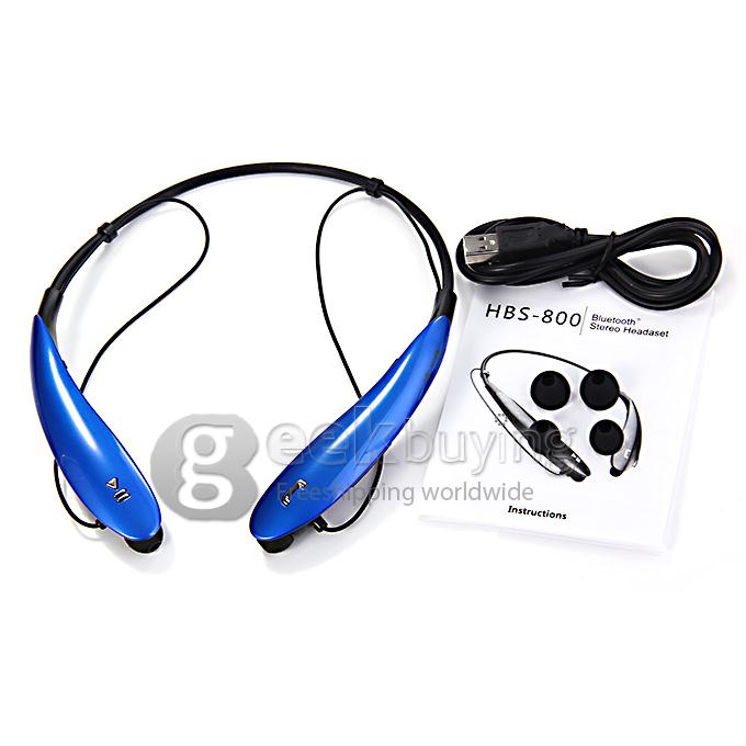 HBS-800 Bluetooth Wireless Headset Headphone Neck Earphone Mic