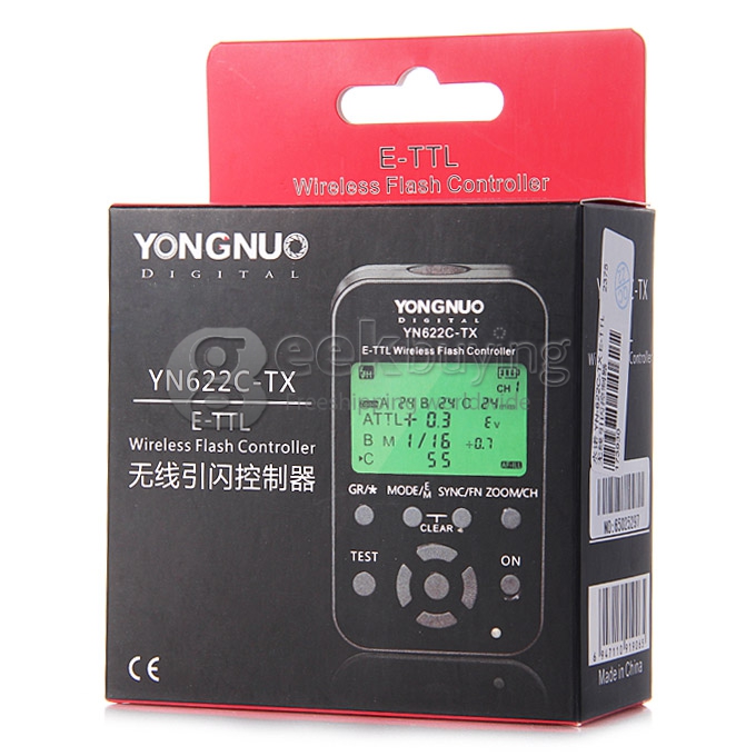 Yongnuo YN-622C-TX ETTL Wireless LCD Flash Controller Trigger Transceiver for Canon DSLR 5D 5DII 5DIII 60D 7D 550D 500D