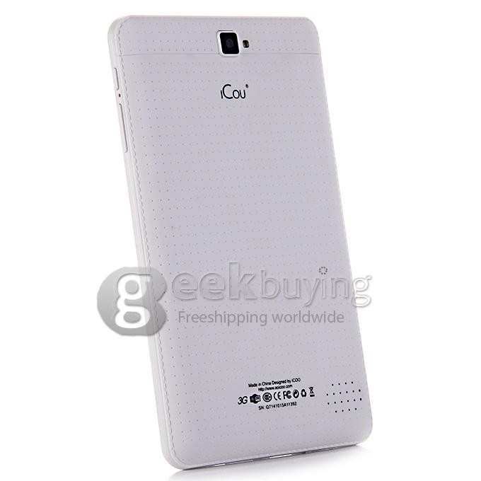 ICOU Q7 3G Phone Call Android 4.4 Tablet PC 7 Inch MT8382 Quad Core 8GB ROM GPS Bluetooth - White