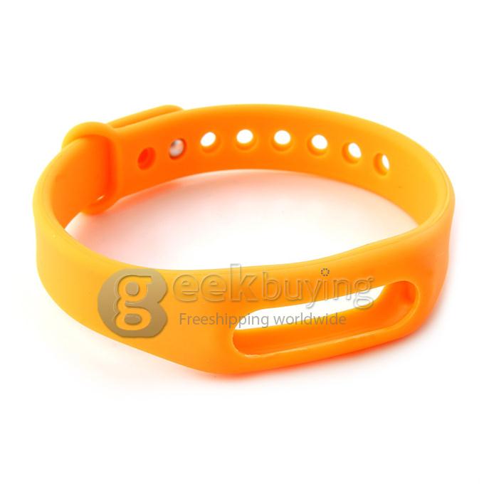 Replacement Wrist Strap Wearable Wrist Band for XIAOMI MI Band Bluetooth Bracelet - Orange