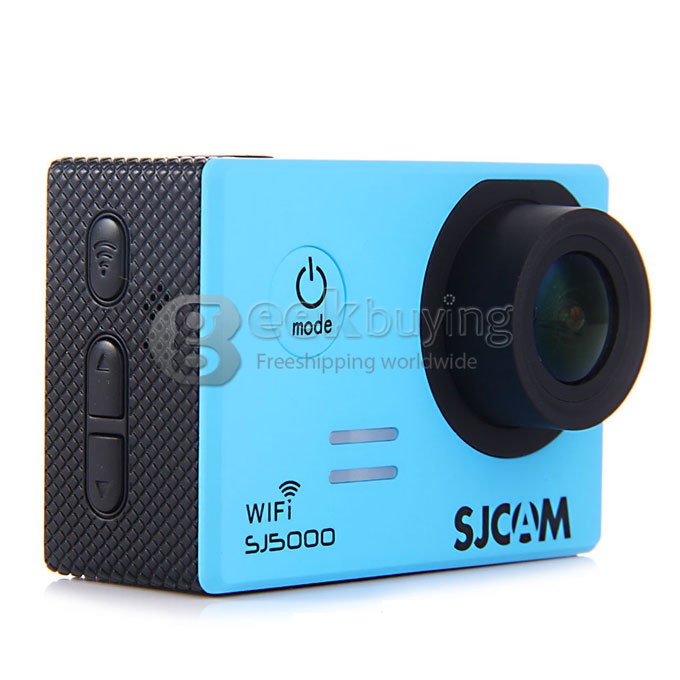 [US Stock]SJCAM SJ5000 WiFi Sports Camera Novatek 96655 14MP 1080P 2.0 Inch 170 Degrees Lens Waterproof Diving HD Camcorder Car DVR - Blue