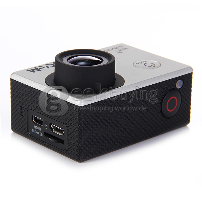 [US Stock]SJCAM SJ5000 WiFi Sports Camera Novatek 96655 14MP 1080P 2.0 Inch 170 Degrees Lens Waterproof Diving HD Camcorder Car DVR - Silver