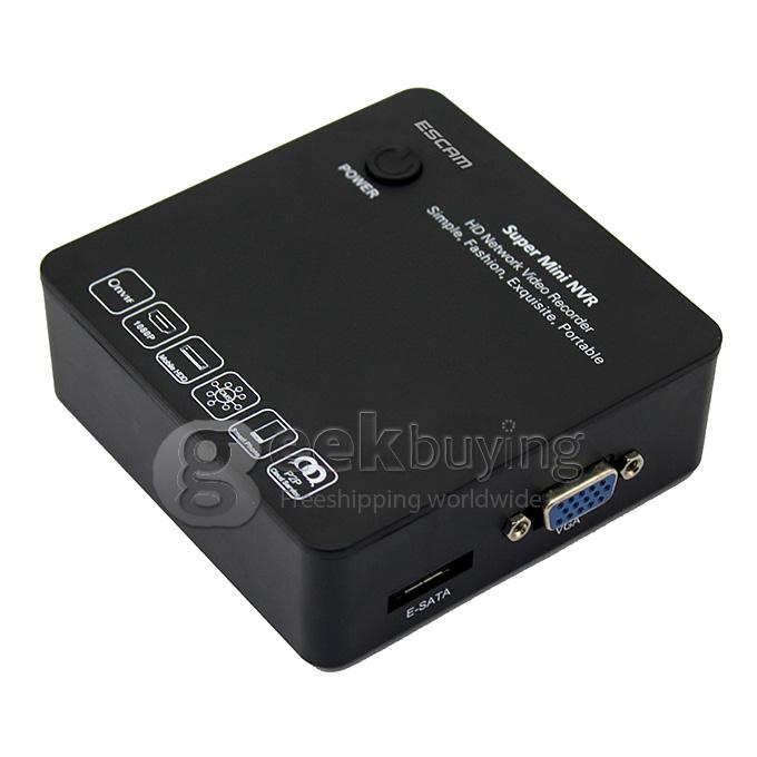 ESCAM H.264 Onvif 8CH 720P/960P/1080P Mini Portable Network Video Recorder NVR (Support Onvif, 3G, Wifi)
