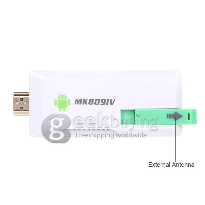 MK809IV RK3188 Quad-core 1.6GHz Android 4.2 Mini TV Box Dongle HDMI HDD Player 2G/8G WIFI Bluetooth 4.0 - White