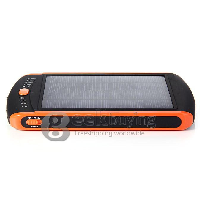 23000mAh High Capacity Solar Panel Multi-Voltage (12V 16V 19V) Portable Charger Power Bank With LED Flashlight