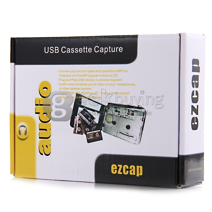 USB Cassette Tape to MP3 Converter Player Use USB Flash Drive
