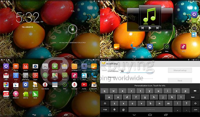 ICOO Q10 3G Call Android 4.4 Tablet PC MTK8312 10.1 Inch 8GB ROM 1024 x 600 Capacitive Screen - Silver