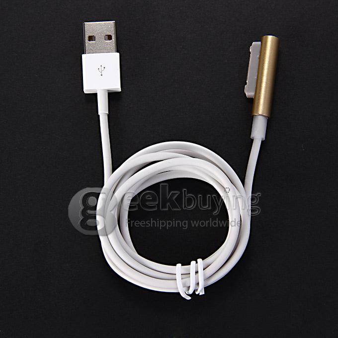 Magnetic Charging Cable Adapter USB Cable LED Smart Prompt for Sony Xperia Z3 Z2 Z1 - Golden