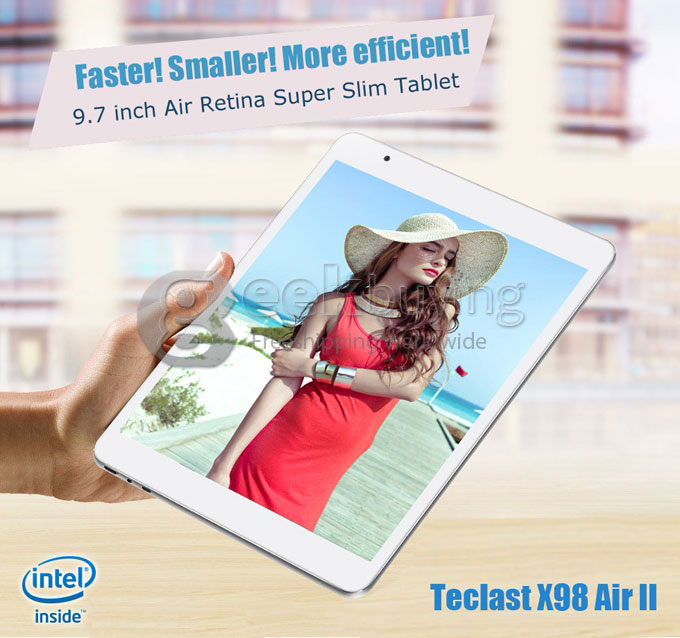 Teclast X98 Air II Dual OS Intel Bay Trail-T Z3736F Quad Core 2.16 GHz 9.7 Inch Tablet PC Android 4.4 & Windows 8.1 2048*1536 IPS 2GB/32GB
