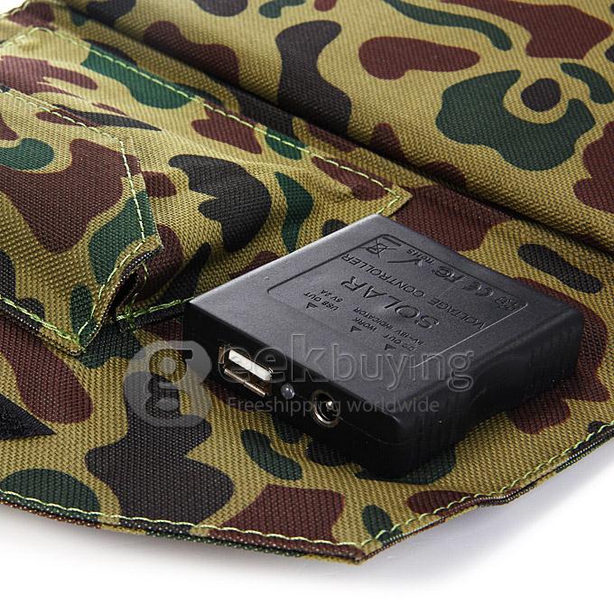 10.5W Portable Folding Solar Charging Bag Solar Panel for iPhone Samsung HTC