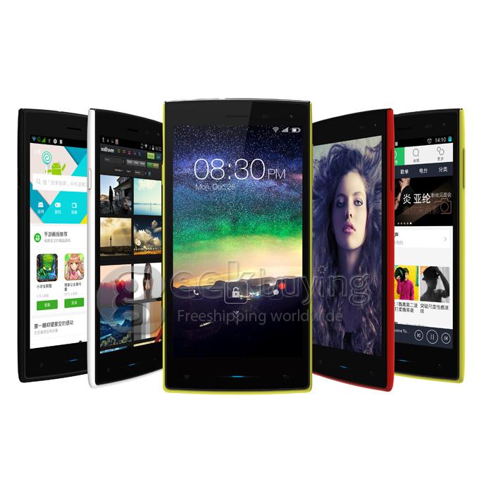 INEW V1 5.0 inch Android 4.4 Smartphone MTK6582 Quad Core 1.3GHz 1GB RAM 8GB ROM WiFi GPS 3G FWVGA IPS - White