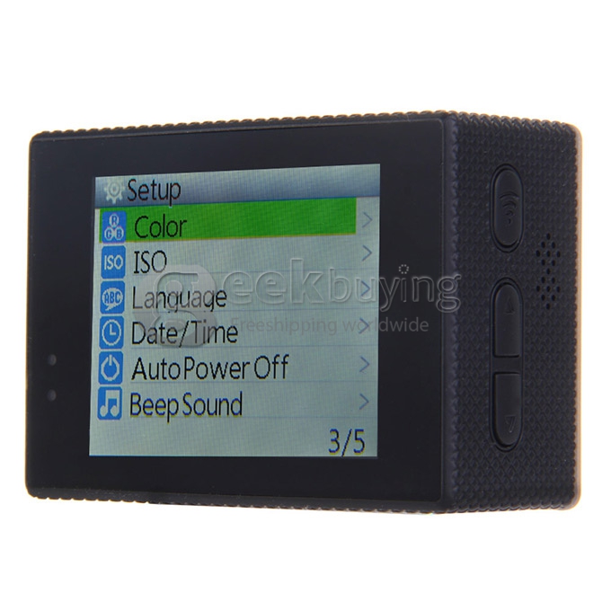 SJCAM SJ5000 WiFi Sports Camera Novatek 96655 14MP 1080P 2.0 Inch 170 Degrees Lens Diving HD Camcorder Car DVR - Golden