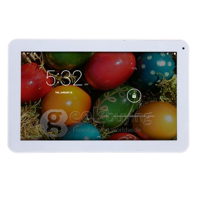 ICOO Q10 3G Call Android 4.4 Tablet PC MTK8312 10.1 Inch 8GB ROM 1024 x 600 Capacitive Screen - Silver