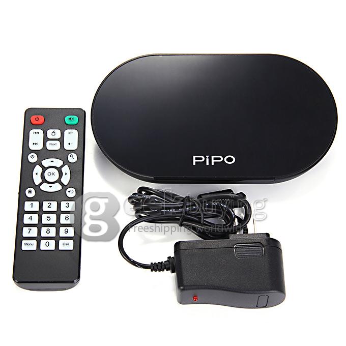 PIPO X6 RK3288 Quad Core 1.8GHz Android 4.4 Mini TV Box HDMI HDD Player 2G/8G WIFI 1000M Ethernet Bluetooth 4.0 - Black