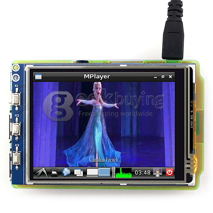 3.2 Inch Resistive Touch Screen TFT LCD Designed For RPi B