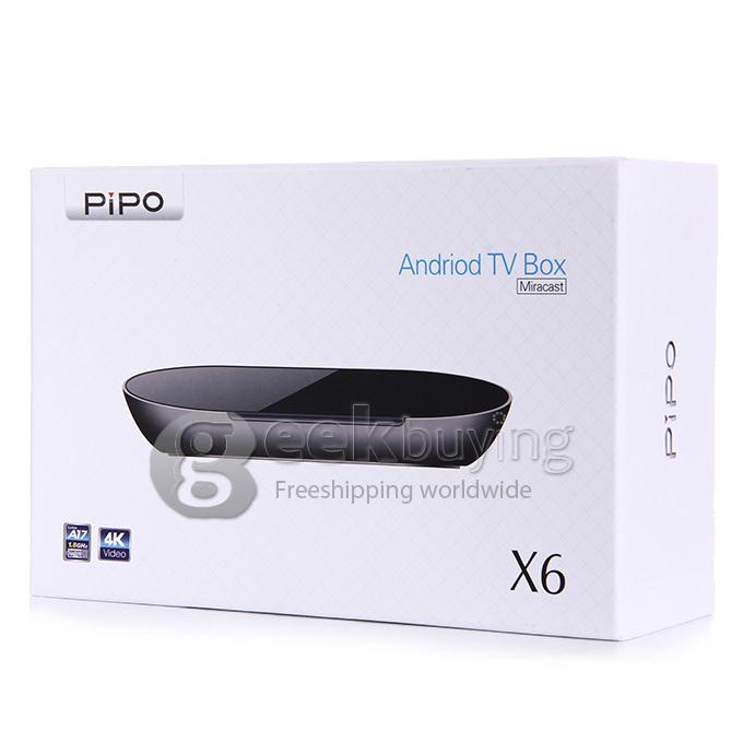 PIPO X6 RK3288 Quad Core 1.8GHz Android 4.4 Mini TV Box HDMI HDD Player 2G/8G WIFI 1000M Ethernet Bluetooth 4.0 - Black