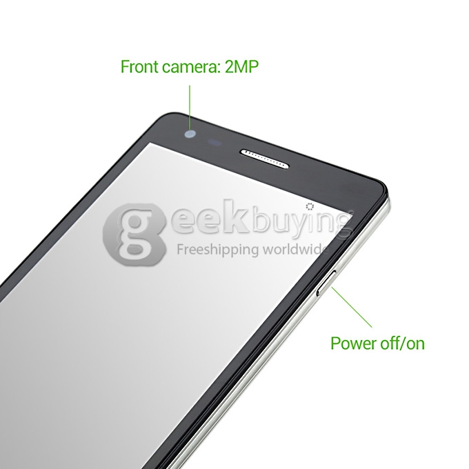 VK1000 5 Inch FDD-LTE 4G Smartphone IPS QHD Screen MTK6582+6290 Dual Platform 1GB RAM 4GB ROM 8.0MP Android 4.2 OTG/GPS - White