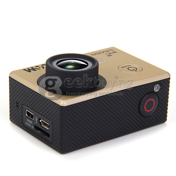 SJCAM SJ5000 WiFi Sports Camera Novatek 96655 14MP 1080P 2.0 Inch 170 Degrees Lens Diving HD Camcorder Car DVR - Golden