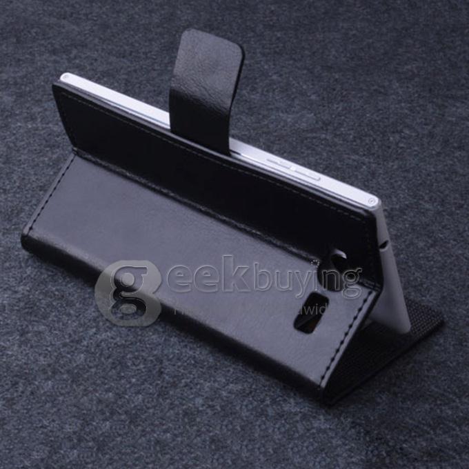 Protective Hard Cover Flip Stand Leather Case for iNew V7A