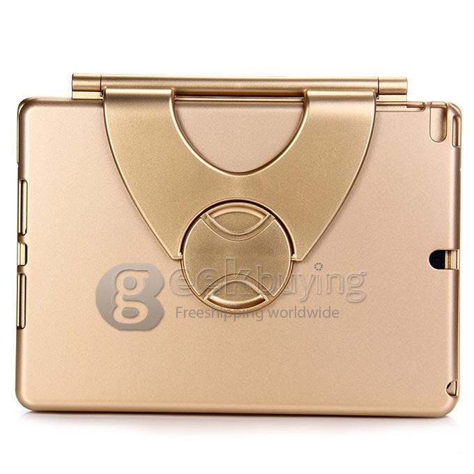 360 Degree Swivel Rotating Stand Bluetooth Keyboard Case Cover For IPad Air 2 iPad 6 - Golden