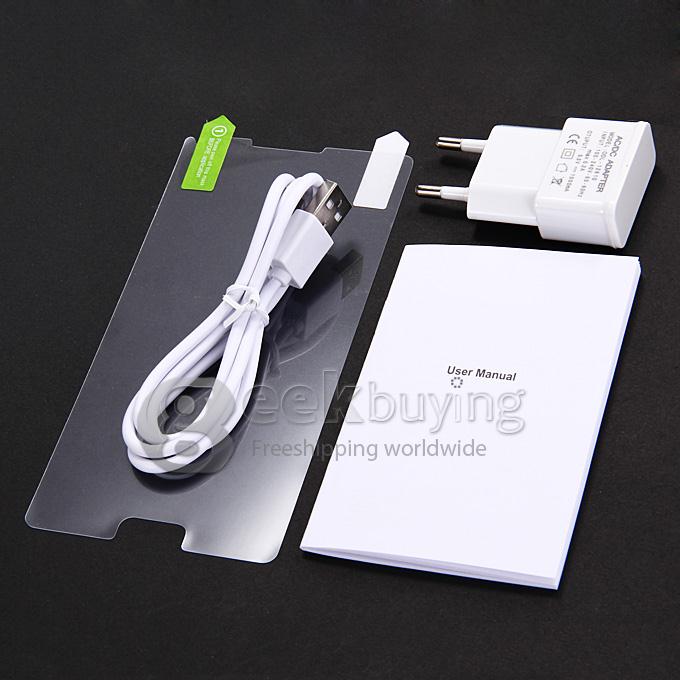NO.1 Note 4 5.7inch 3G MTK6582 Quad-Core 1.3GHz Smartphone Android 4.4 1GB RAM 8GB ROM 8.0MP+5.0MP HD Air Gesture- White