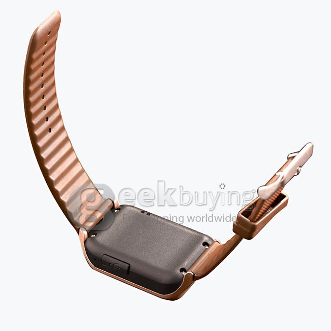 RWATCH R5 Bluetooth 4.0 Smart Wrist Watch Hands-Free Call Pedometer Gyro Gravity Sensor for Android iOS - Gold