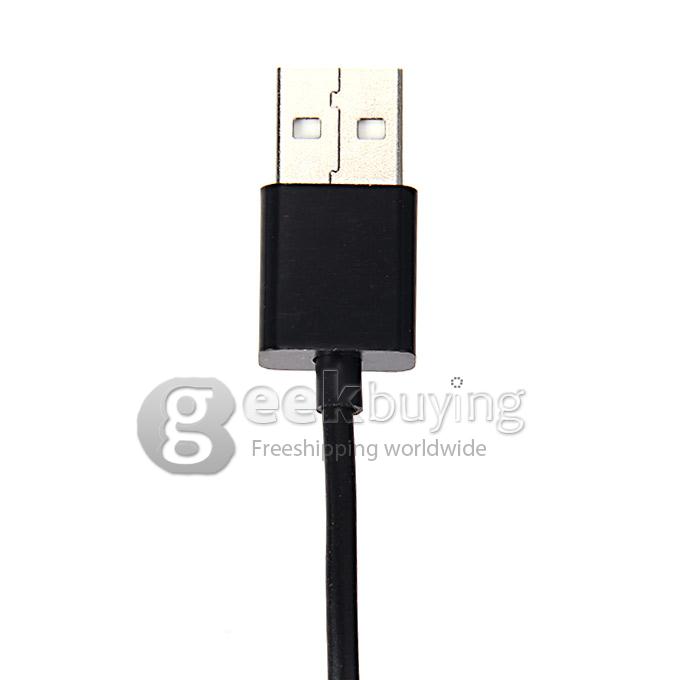 Magnetic Charging Cable Adapter USB Cable LED Smart Prompt for Sony Xperia Z3 Z2 Z1 - Black