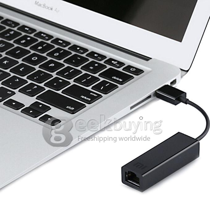 XIAOMI External USB 2.0 Wired 100Mbps Network Card Adapter - Black