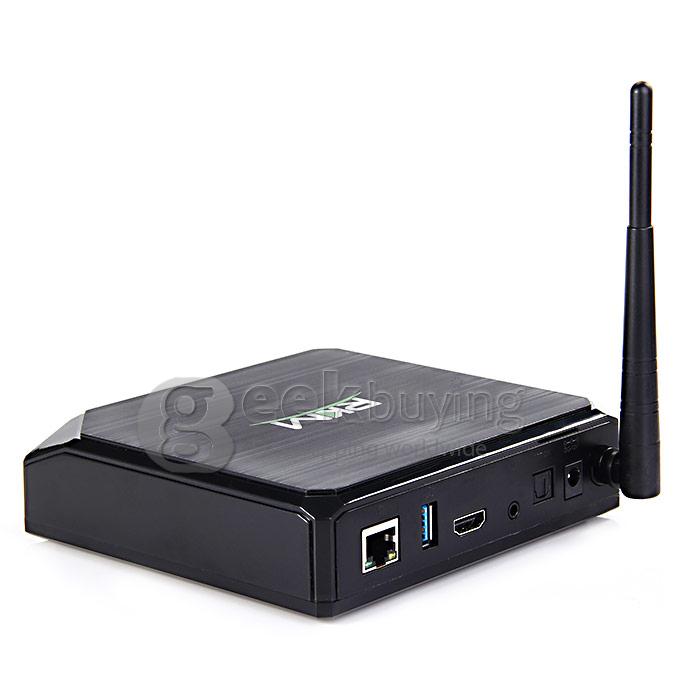 RKM MK80 Plus Allwinner A80 Octa Core 4K Media Player 4G RAM 32G ROM 802.11AC 2.4G/5G WIFI Bluetooth SATA DLNA USB 3.0 - Black