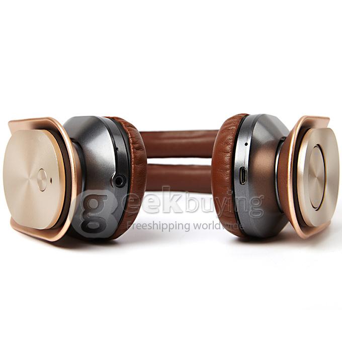 Syllable G700 Metal Wireless Bluetooth 4.0 Headphone Headset with NFC Fuction Bass Built-in Mic / 40mm Speaker - Golden