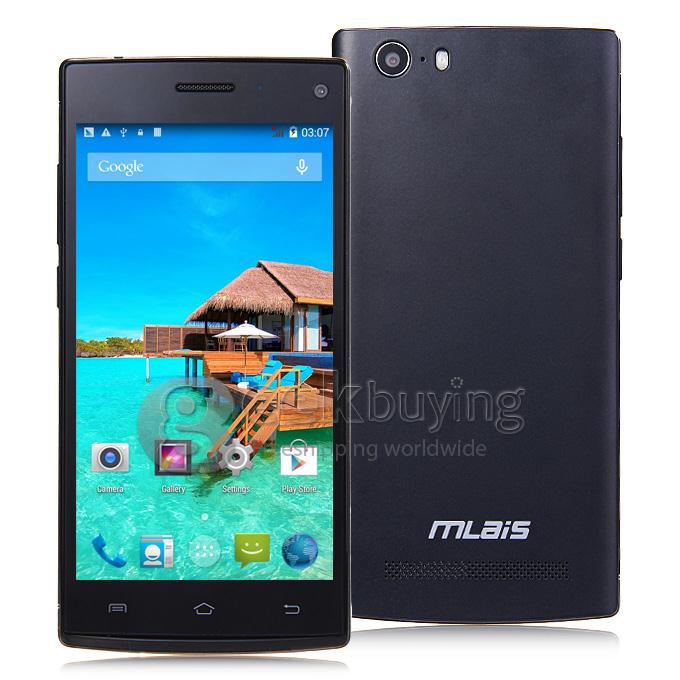 MLAIS M9 Smartphone MTK6592M Octa Core 1.4GHz QHD 5.0Inch Android 4.4 OS 1GB RAM 8GB ROM QHD 5.0MP 3G/GPS/OTG - Black