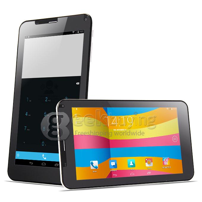 Cube Talk 7X U51GT 3G Phone Call Tablet PC Android 4.4 MT8392 Octa Core 2.0GHz 7 Inch Phablet 1GB/8GB IPS 1024*600 GPS Bluetooth Miracast - Black + White