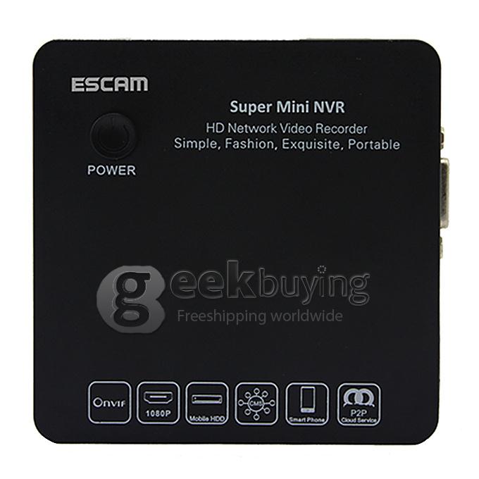 ESCAM H.264 Onvif 8CH 720P/960P/1080P Mini Portable Network Video Recorder NVR (Support Onvif, 3G, Wifi)