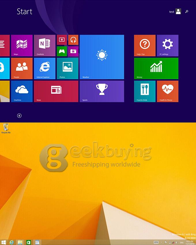 PIPO W6 GPS Windows 8 Tablet PC 8.9 Inch Intel Z3735F Quad Core 1.83 GHz 2GB/32GB - Black