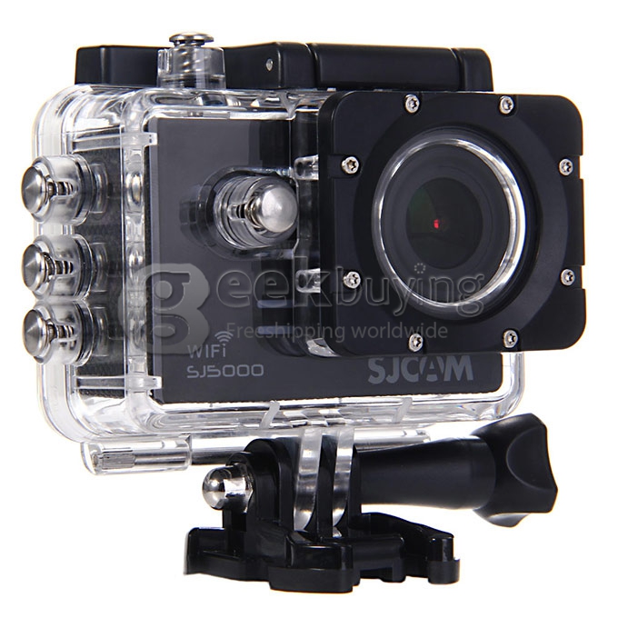 [France Stock]SJCAM SJ5000 WiFi Sports Camera Novatek 96655 14MP 1080P 2.0 Inch 170 Degrees Lens Waterproof Diving HD Camcorder Car DVR - Black