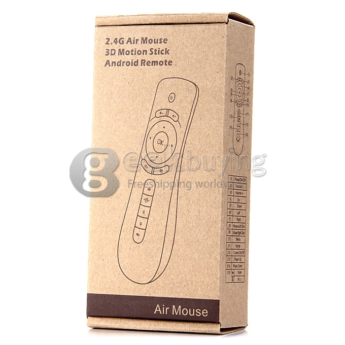 T2 2.4G Wireless Air Fly Mouse w/3D Motion Stick for Android TV Box Tablet PC HTPC PS3 XBOX360