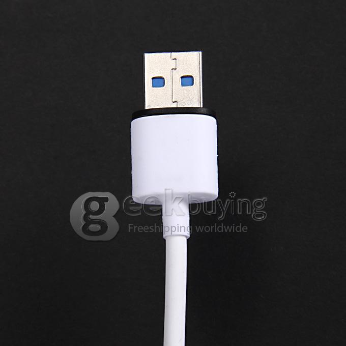 4 in 1 USB / 8 Pin / 32 Pin Data Charging Cable for Apple iPhone 4 4S 6 Plus 5S 5 iPad 2 3 Samsung S5 Note 3 2 - White