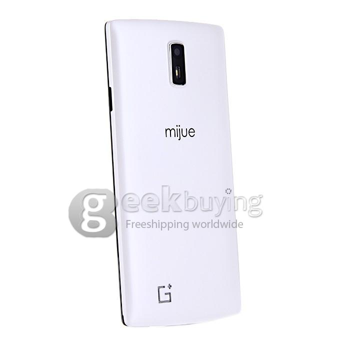 MIJUE G6 5.5inch MTK6572W Dual Core 1.2GHz Smartphone QHD Android 4.4 4GB ROM 2MP+0.3MP 3G GPS Dual SIM Smart Wake-White