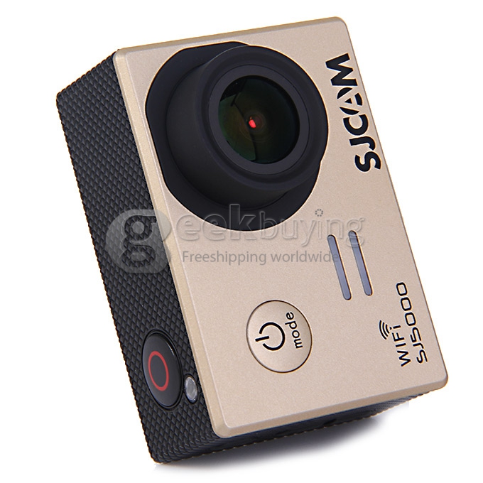 SJCAM SJ5000 WiFi Sports Camera Novatek 96655 14MP 1080P 2.0 Inch 170 Degrees Lens Diving HD Camcorder Car DVR - Golden