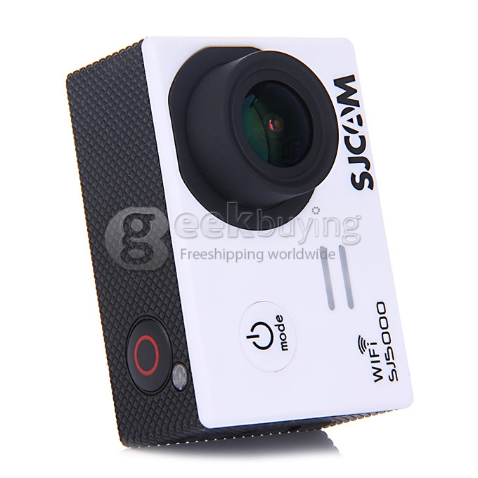 [US Stock]SJCAM SJ5000 WiFi Sports Camera Novatek 96655 14MP 1080P 2.0 Inch 170 Degrees Lens Waterproof Diving HD Camcorder Car DVR - White