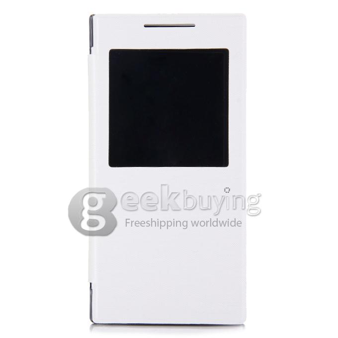 Original View Style Flip Cover Protective Case for ULEFONE BE ONE Smartphone - White