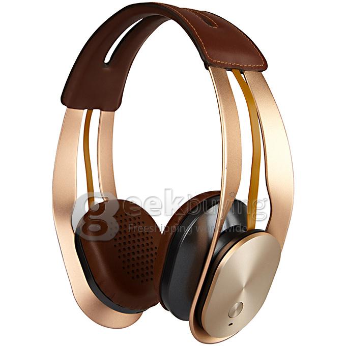 Syllable G700 Metal Wireless Bluetooth 4.0 Headphone Headset with NFC Fuction Bass Built-in Mic / 40mm Speaker - Golden