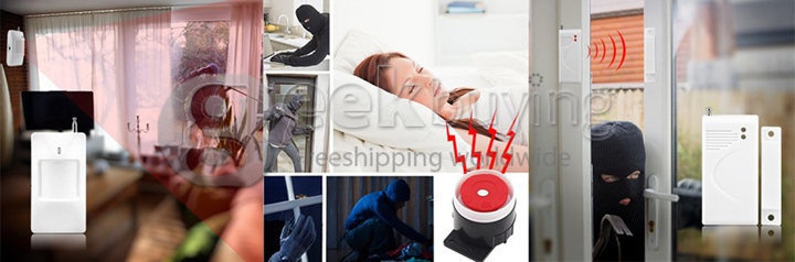 GSM 108 Zones Wireless & Wired Voice Home Alarm Security System LCD Auto Dialer