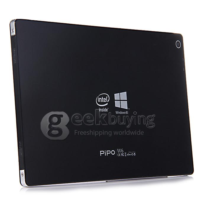 PIPO W6 GPS Windows 8 Tablet PC 8.9 Inch Intel Z3735F Quad Core 1.83 GHz 2GB/32GB - Black