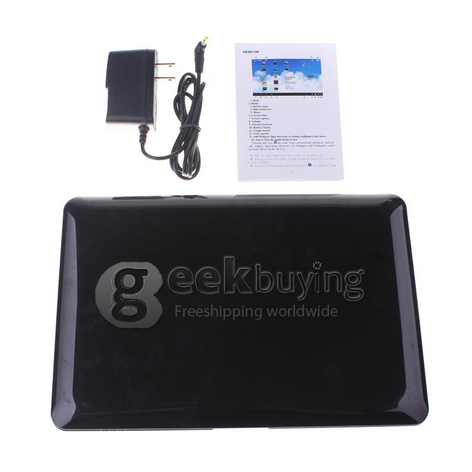 Q717 10.1 inch Touch Screen VIA 8880 A9 Android Notebook 4G ROM HDMI - Black