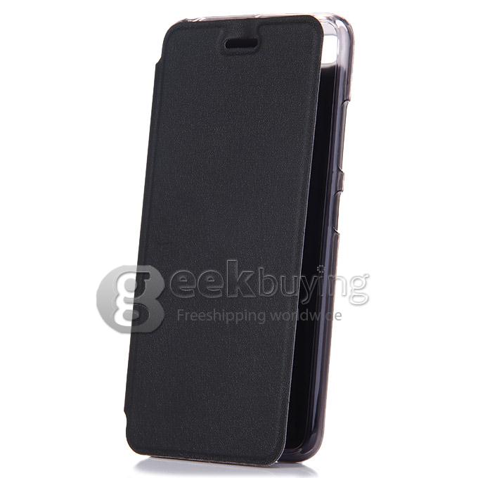 [HK Stock]Protective Cover Flip Stand Leather Case for Lenovo S90 High Quality - Black