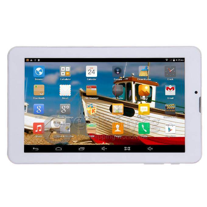 ICOU Q7 3G Phone Call Android 4.4 Tablet PC 7 Inch MT8382 Quad Core 8GB ROM GPS Bluetooth - White